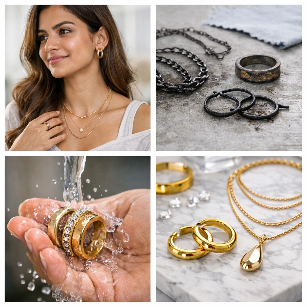 Anti Tarnish Stainless Steel and Waterproof Jewellery